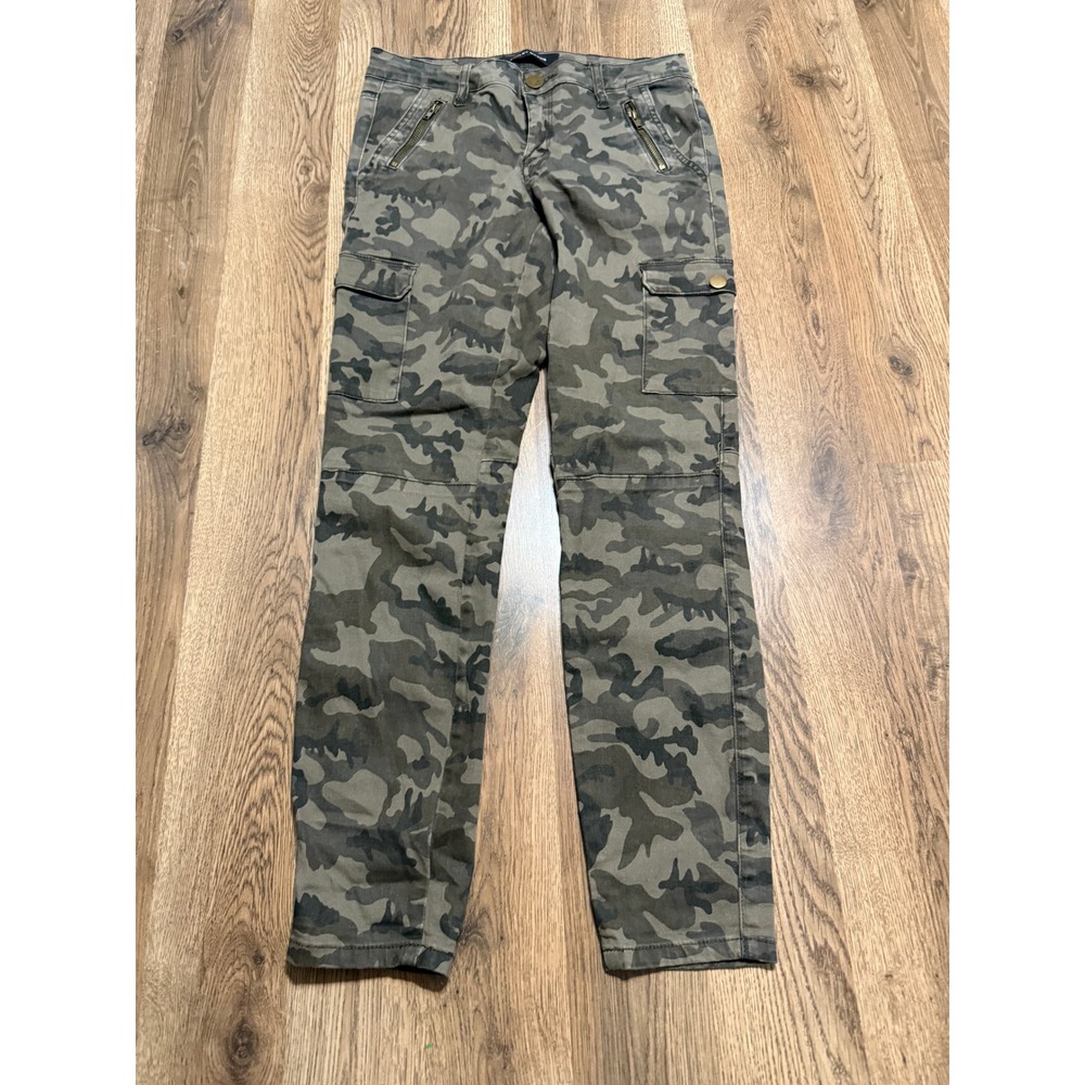 Ashley Mason Pants Womens Size 9/29 Green Skinny Utility Camo Cargo